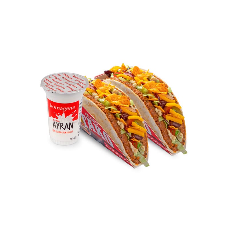 Doritos'lu Çiğ Köfte Tako Menü 1