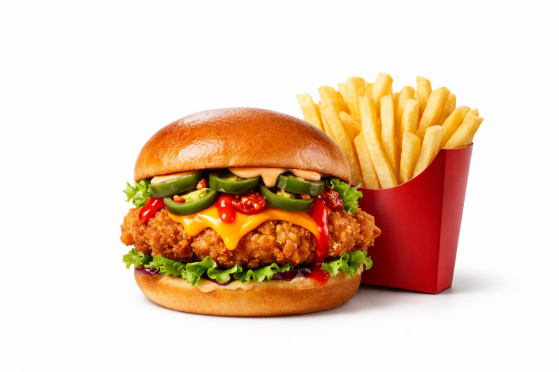 ACILI TAVUK BURGER