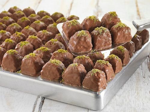 Çikolata Kaplı Kuru Baklava (Yarım Porsiyon)