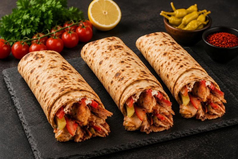 3'Lü Tavuk Döner Dürüm