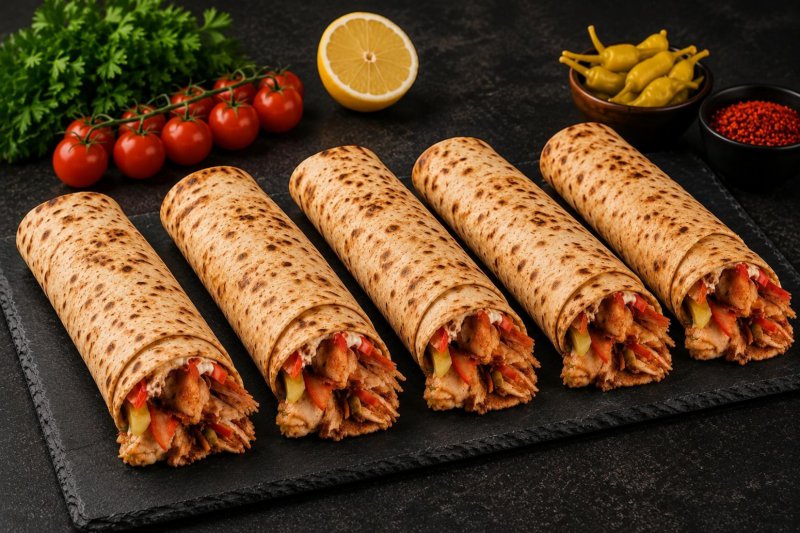 5'Li Tavuk Döner Dürüm