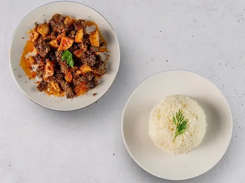 Patatesli Dana Arnavut Ciğeri & Pirinç Pilavı Xl (450 g)