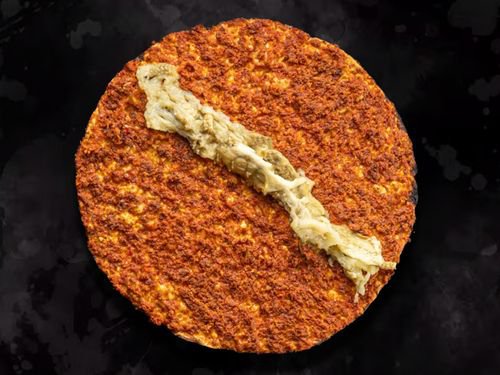 Patlıcanlı Lahmacun (Acılı)