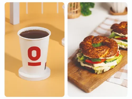 Peynirli Simit Sandviç & Çay (8 Oz)