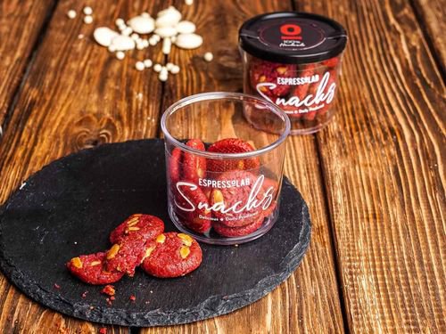 Beyaz Çikolatalalı Red Velvet Kuki - Mini