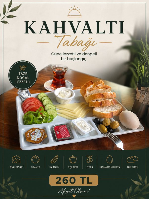 Klasik Kahvaltı Tabağı