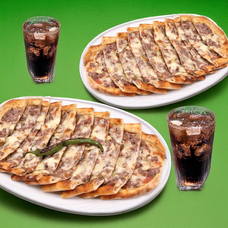 2'li Kuşbaşı Pide Menü