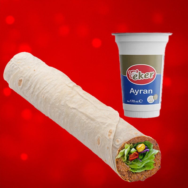 Çiğ Köfte Dürüm & Ayran Menü