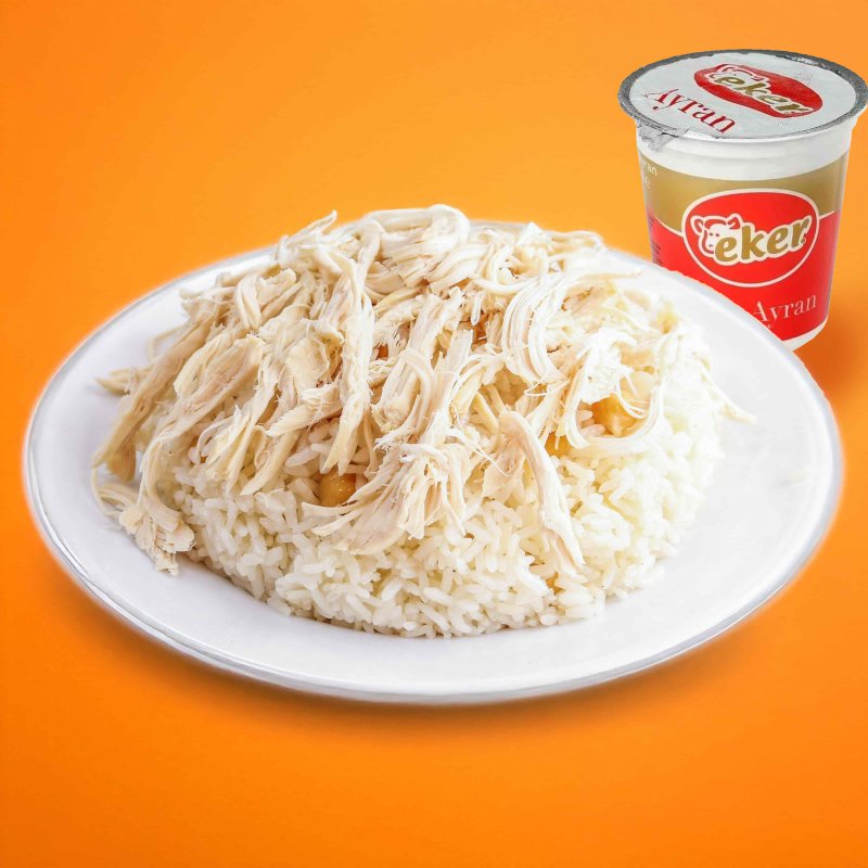 Tavuklu Pilav 27 ml Ayran Menü