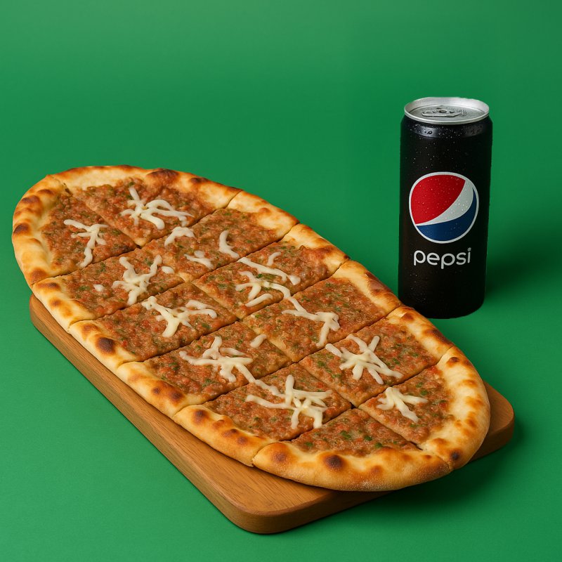 Kıymalı Kaşarlı Pide Menü
