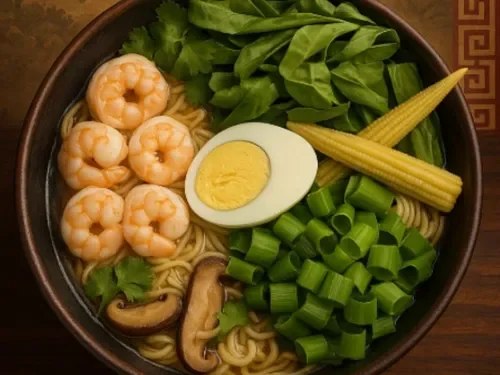 Karidesli Ramen Çorbası