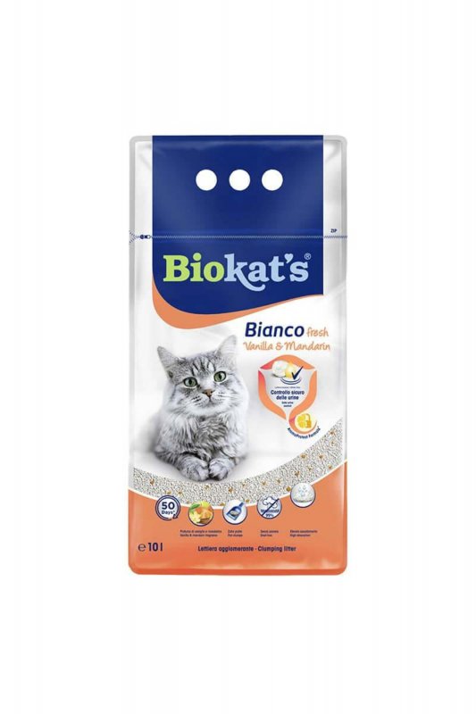 Biokat's Bianco Extra Aktif Karbonlu Bentonit Kedi Kumu (10 L)