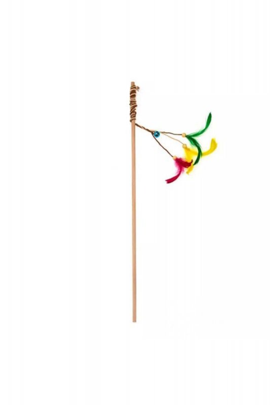 Ecomfy Toy Gaia Rod Ball Tüylü Kedi Oltası Oyuncağı (50 cm)