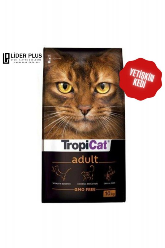 TropiCat Premium Tavuk Etli Yetişkin Kedi Maması (10 kg)