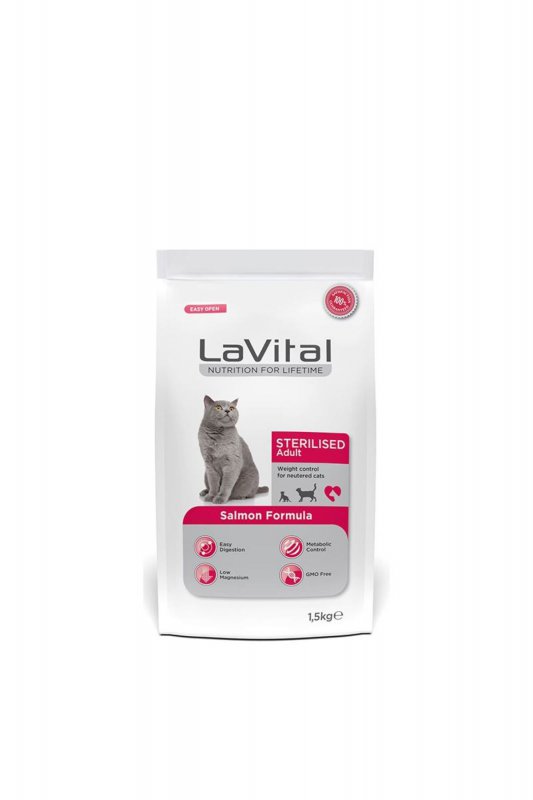 LaVital Somonlu Yetişkin Kedi Maması (12 kg)