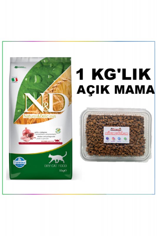 N&D Quinoa Neutered Ördek Etli, Brokolili & Kuşkonmazlı Kısırlaştırılmış Yetişkin Kedi Maması (5 kg)