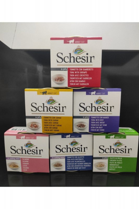 Schesir Tavuk Etli ve Ördekli Kedi Konserve Maması (80 g)