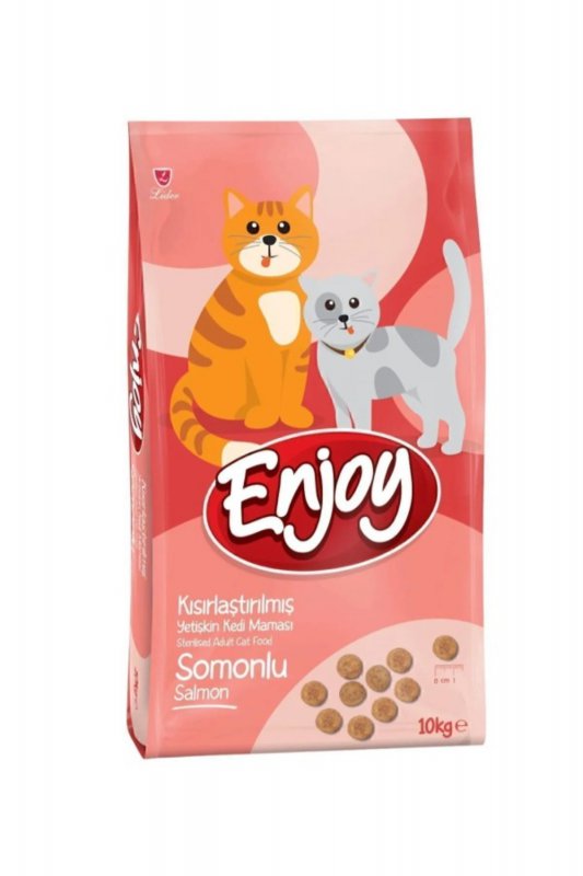 Enjoy Somonlu Kısırlaştırılmış Yetişkin Kedi Maması (10 kg)