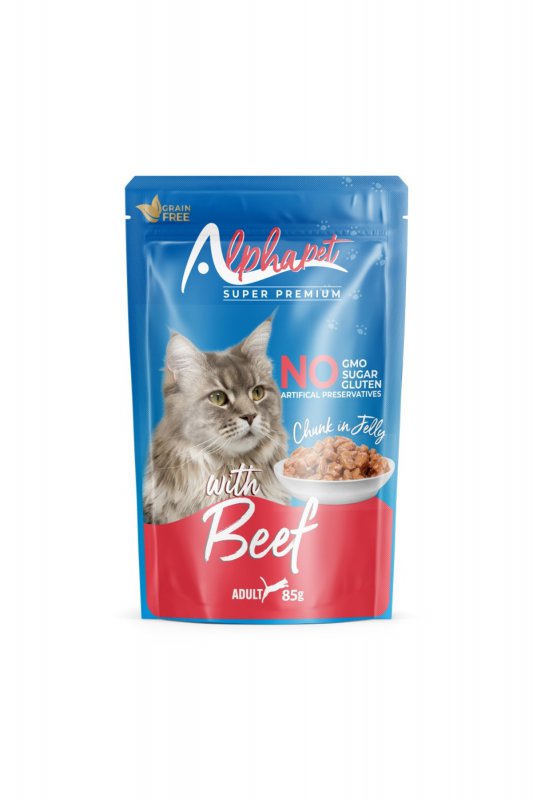 Alphapet Tavuk Etli Yetişkin Kedi Pouch Yaş Maması (85 g)