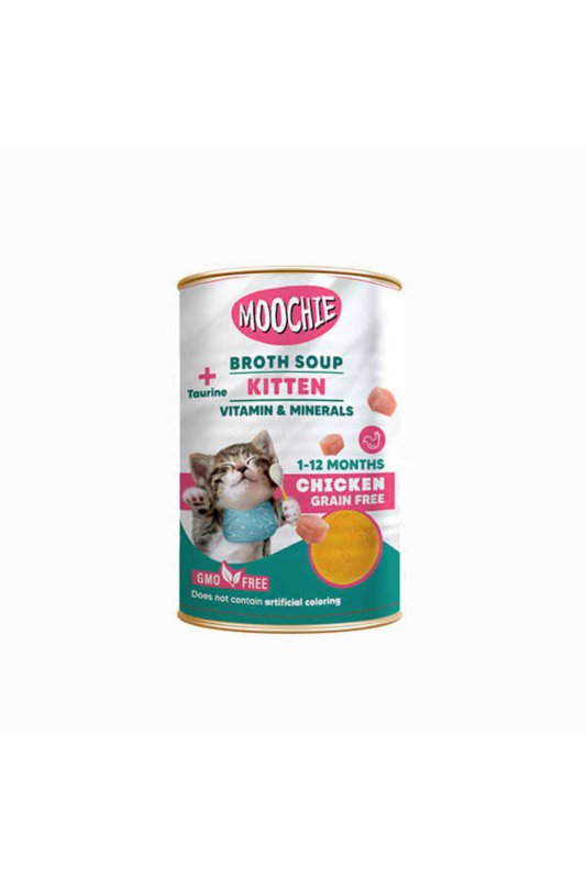 Moochie Et Suyu İçerisinde Tavuklu Yavru Kedi Çorbası (135 ml)