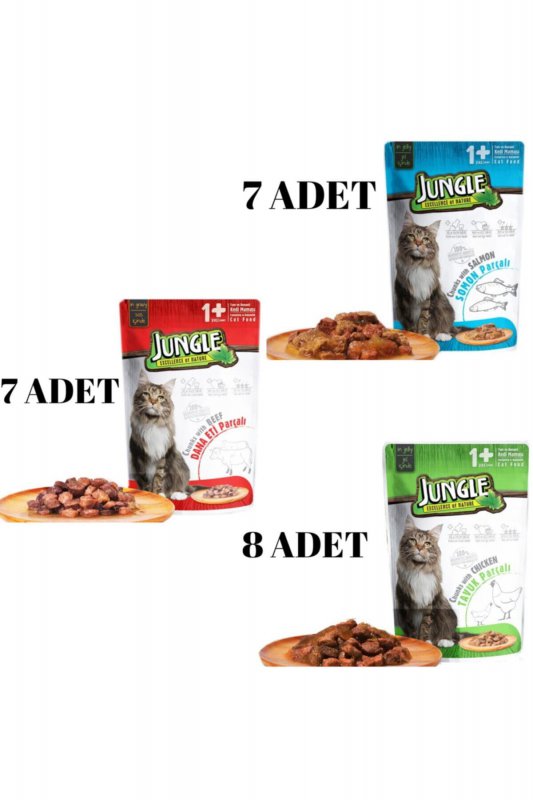 Jungle Sütlü ve Tavuk Etli Yavru Kedi Konserve Maması (100 g)