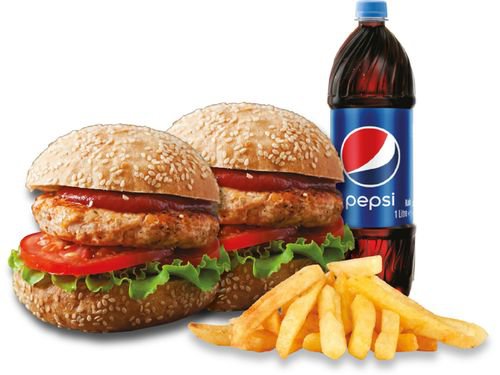 2'li Tavuk Burger Menü