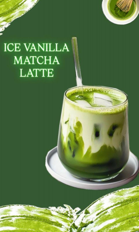 BUZLU VANİLYA MATCHA LATTE