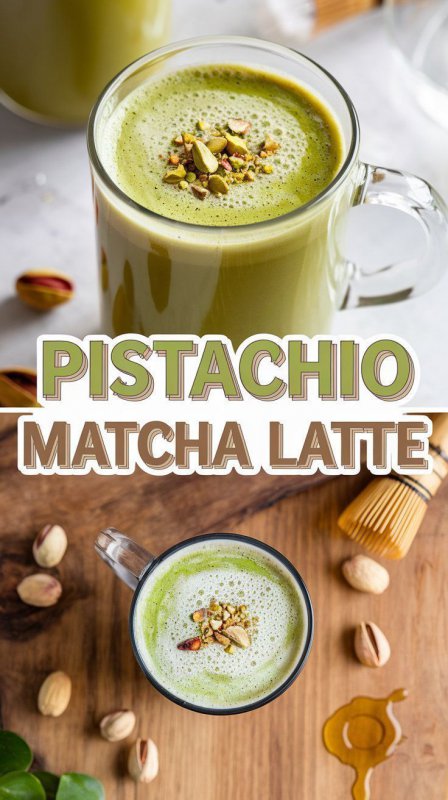 BUZLU FISTIKLI MATCHA LATTE