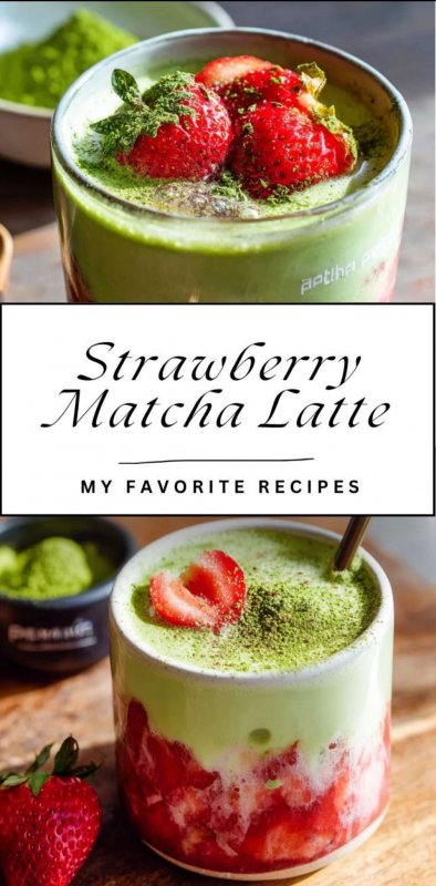 ÇİLEK MATCHA LATTE