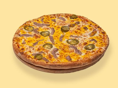 Cheddar Dolgulu Etli Pizza (Acılı) (Orta)