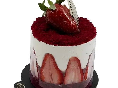 Mois Çilekli Pasta (1 Kişilik)