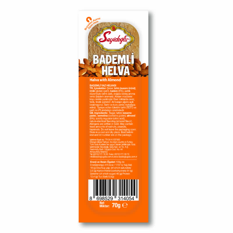BADEMLI YAZ HELVASI 70 GR