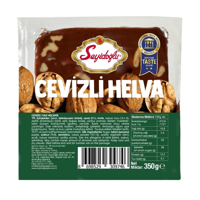 CEVIZLI VAKUMLU HELVA 350GR