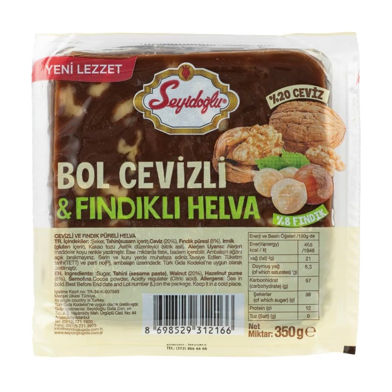 BOL CEVIZLI FINDIKLI HELVA 350