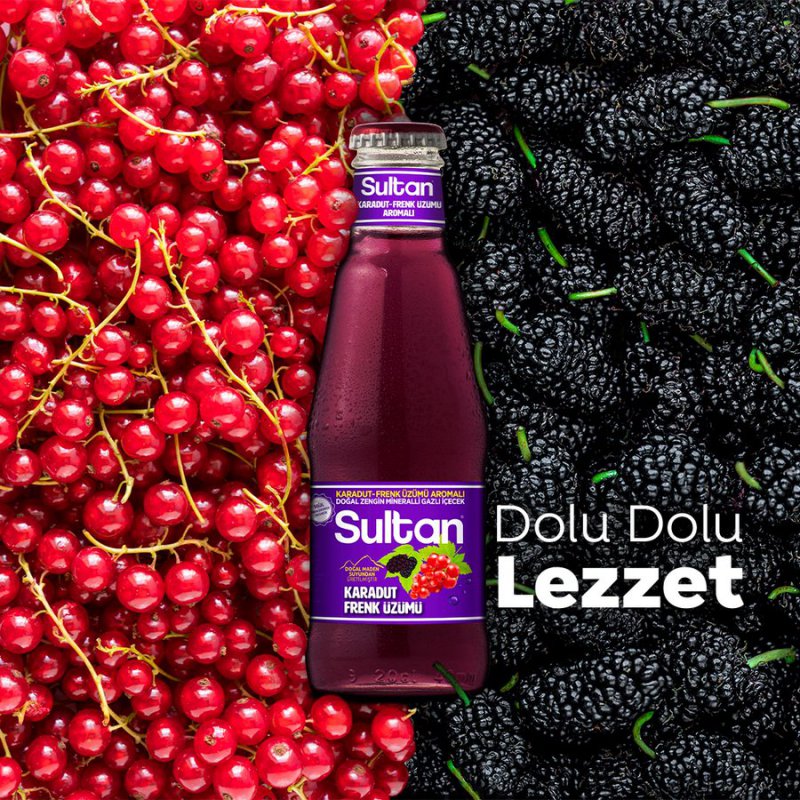 Sultan Karadut Frenküzümü Soda (20 cl)