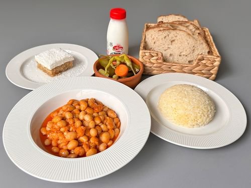 Çömlekte İspir Fasulye Tatlı Biten Menü