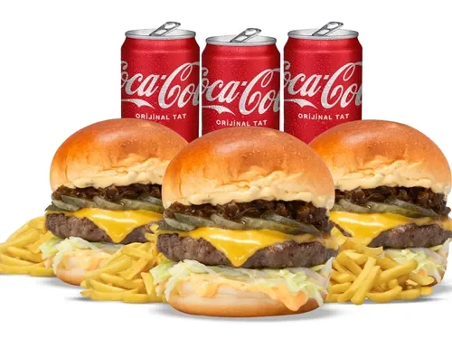 3'lü Joker Cheese Burger Menü
