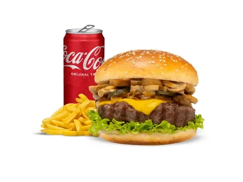 Supper Mushroom Burger Menü