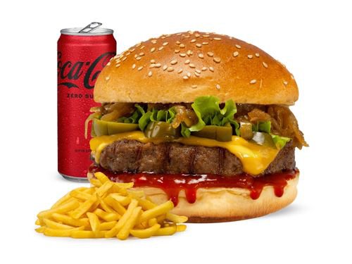 Tasty Alevli Burger Menü