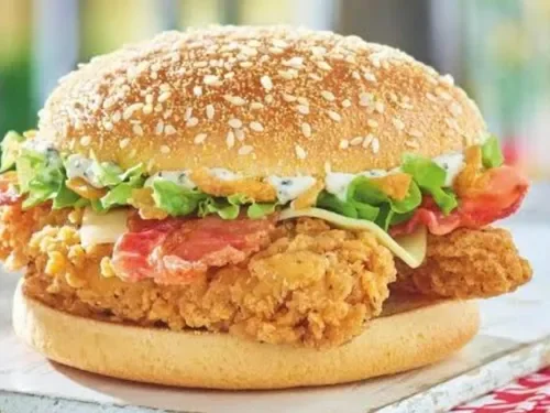 Meksika Soslu Tavuk Burger (100 g)