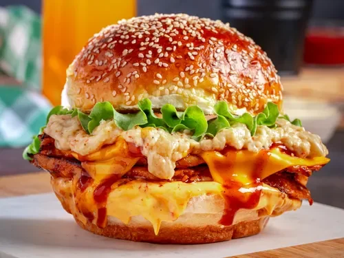 Beğendili Chicken Burger