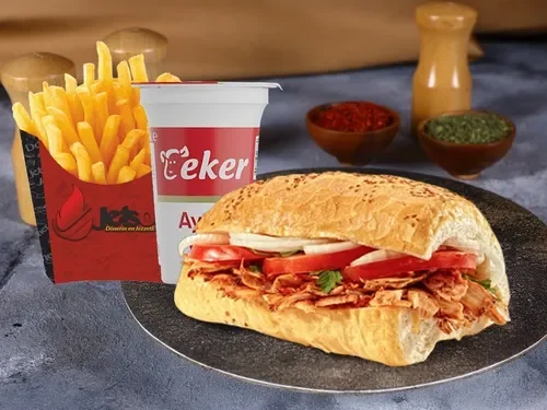 Yarım Ekmek Arası Tavuk Döner Menü