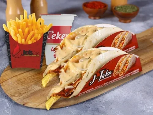 2'li Jet Tavuk Taco Menü