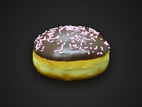 Çikolata Kaplı Vişneli Donut (Adet)