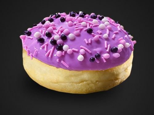 Purple White Donut
