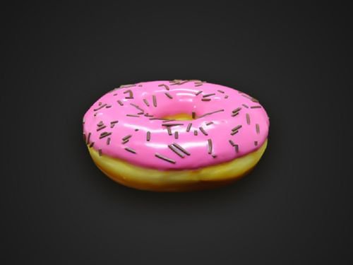 Çilekli Halka Donut (Adet)