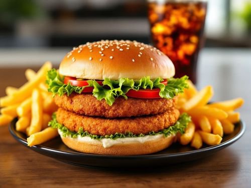 Kral Tavuk Burger Menü
