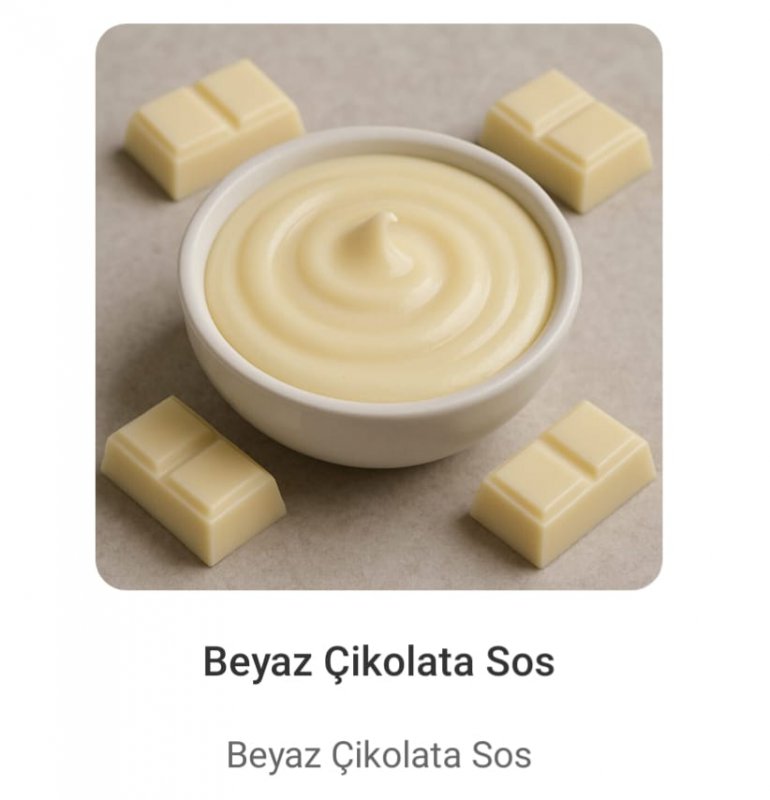 Beyaz Çikolata Sos