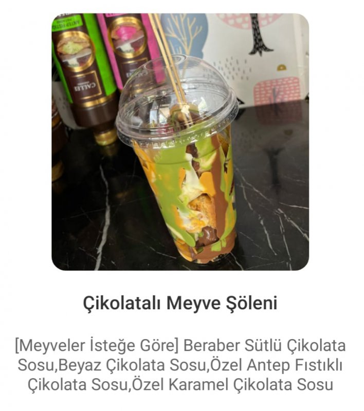 Çikolatalı Meyve Şöleni