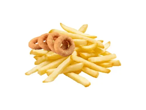 Patates Kızartması & Soğan Halkası (4 Adet)